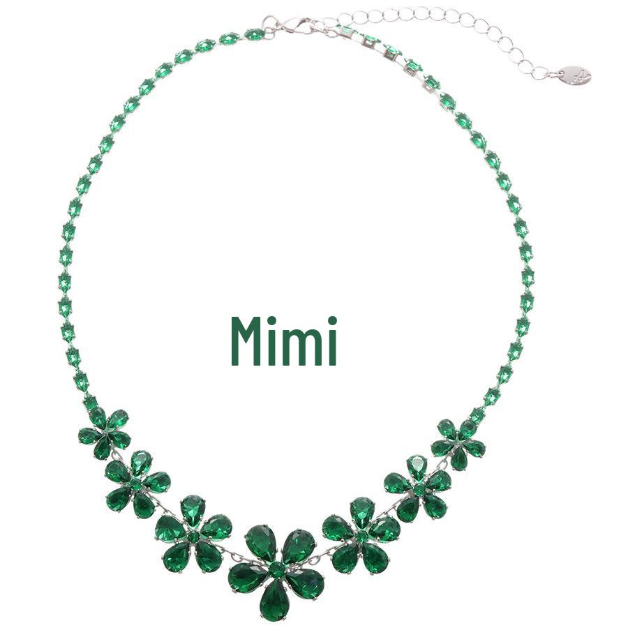 Elegant Water Drop Zircon Flower Earrings & Necklace Set – European & American Court Style Luxury Clavicle Chain for Women