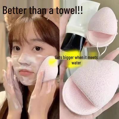 Konjac Cleansing Puff: Glove-Type Facial Sponge for Makeup Removal and Face Wash