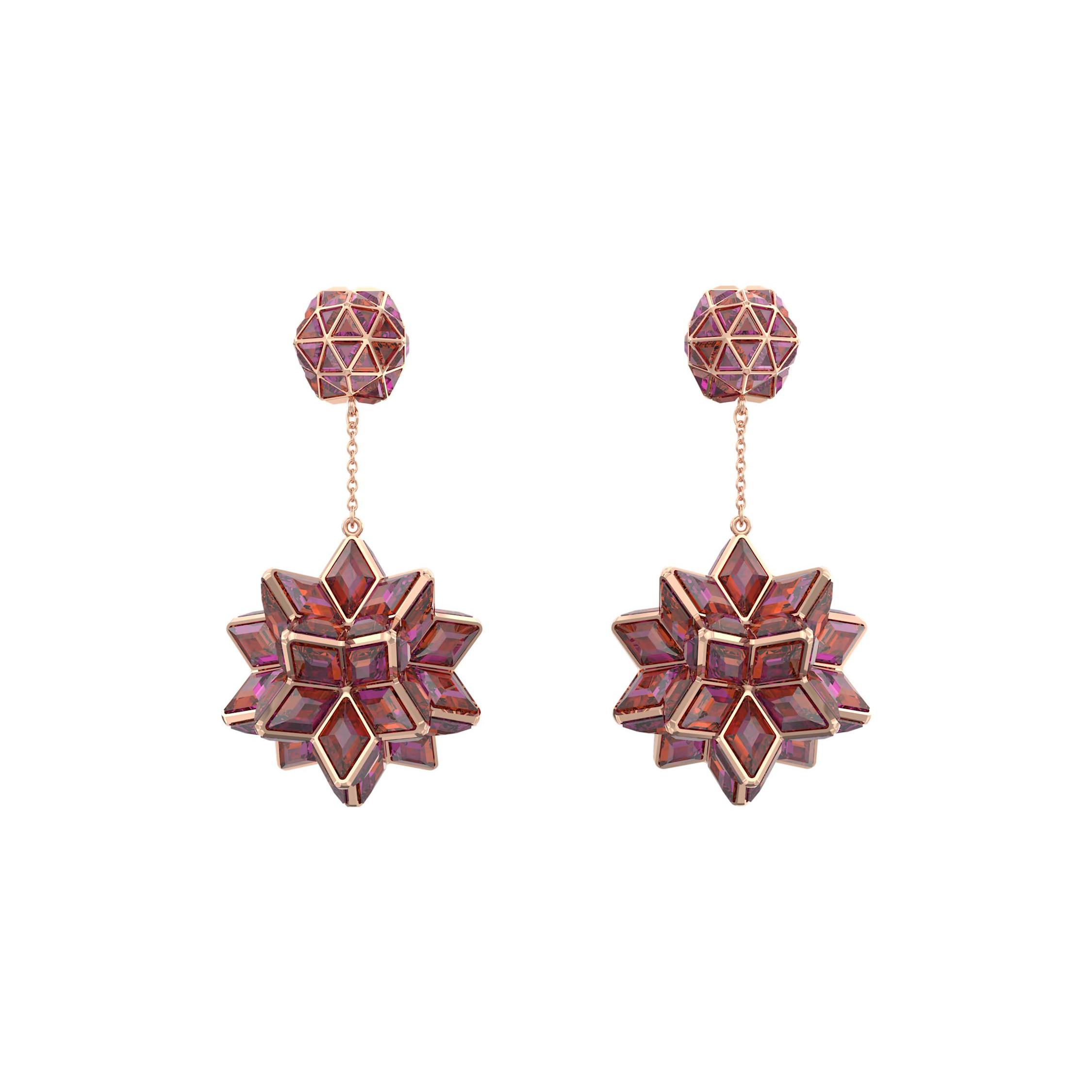 Swarovski Curiosa Earrings Womens Pink F розовый