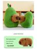 Avocado Capybara Plush Toy - Internet Celebrity Stuffed Animal Doll