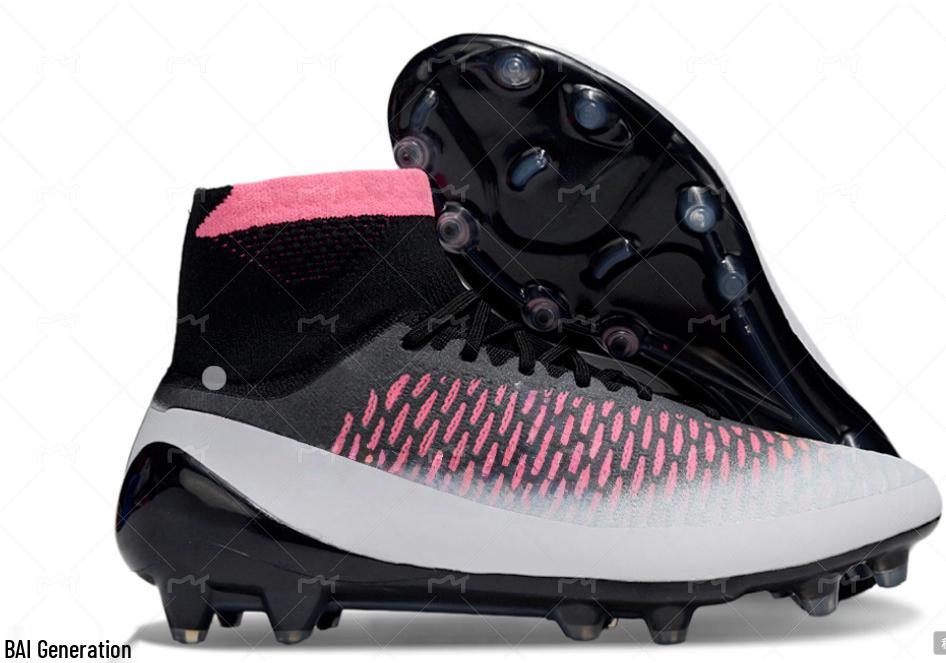 Men's Waterproof Football Shoes – Ghost Face Knit FG Cleats (Sizes 39-45) – Free Shipping Available