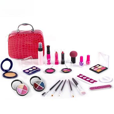 Kinder Make-up-Set für Mädchen, Mode, Schönheit, Spielset, Spielzeug, so tun, als ob sie spielen, Kosmetikspielzeug, Make-up für Kinder, echt