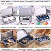 40-Pack Aluminum Storage Boxes with Hinged Lids Portable Rectangular Tin Containers for Small Items Gift Card Holders Organizer