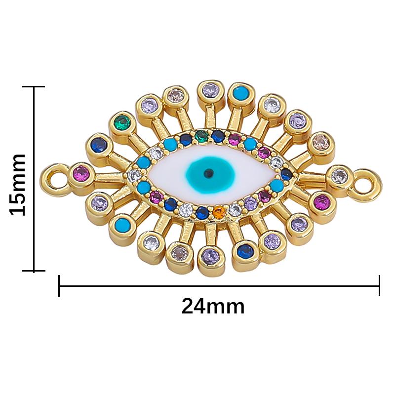 1ks módní měděný spojovací kus pro výrobu šperků DIY náramek náhrdelník