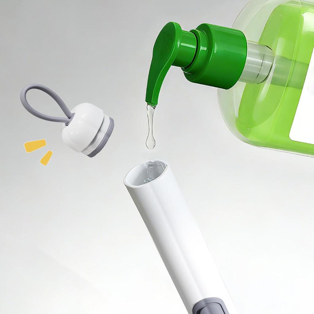 Kitchen Dish Brush Long-Handled Rotating Pot Brush for Kitchen Use Pot Scrubber Oil-Resistant & Non-Scratch Multi-Purpose