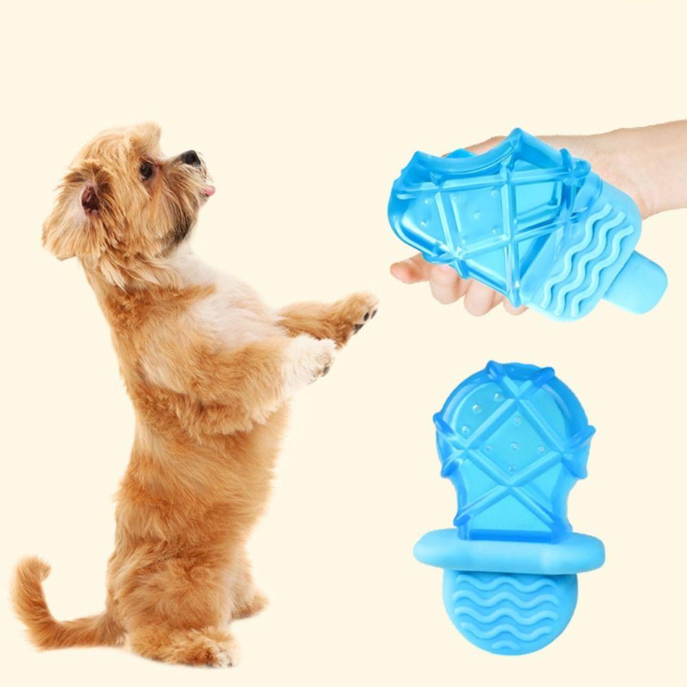 

Waterable Dog Ice Cream Toy Bite Resistant Dog Frozen Molar Toy Teeth Cleaning ring