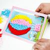 Creative DIY  Kids Plush Ball Painting Stickers Children Educational Handmade Material Cartoon Puzzles Crafts Toys