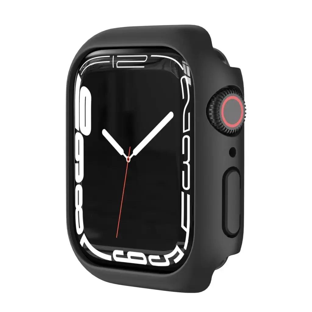Apple Watch Kılıfı Kapağı 45mm 41mm 44mm 40mm 42mm 38mm 46 49 mm Aksesuarlar PC Koruyucu tampon iWatch Series 8 7 SE 6 5 4 3 9