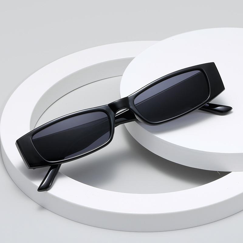 Vintage Small Rectangle Sunglasses Woman Retro Narrow Frame Square Sun Glasses Female Fashion Punk Hip Hop