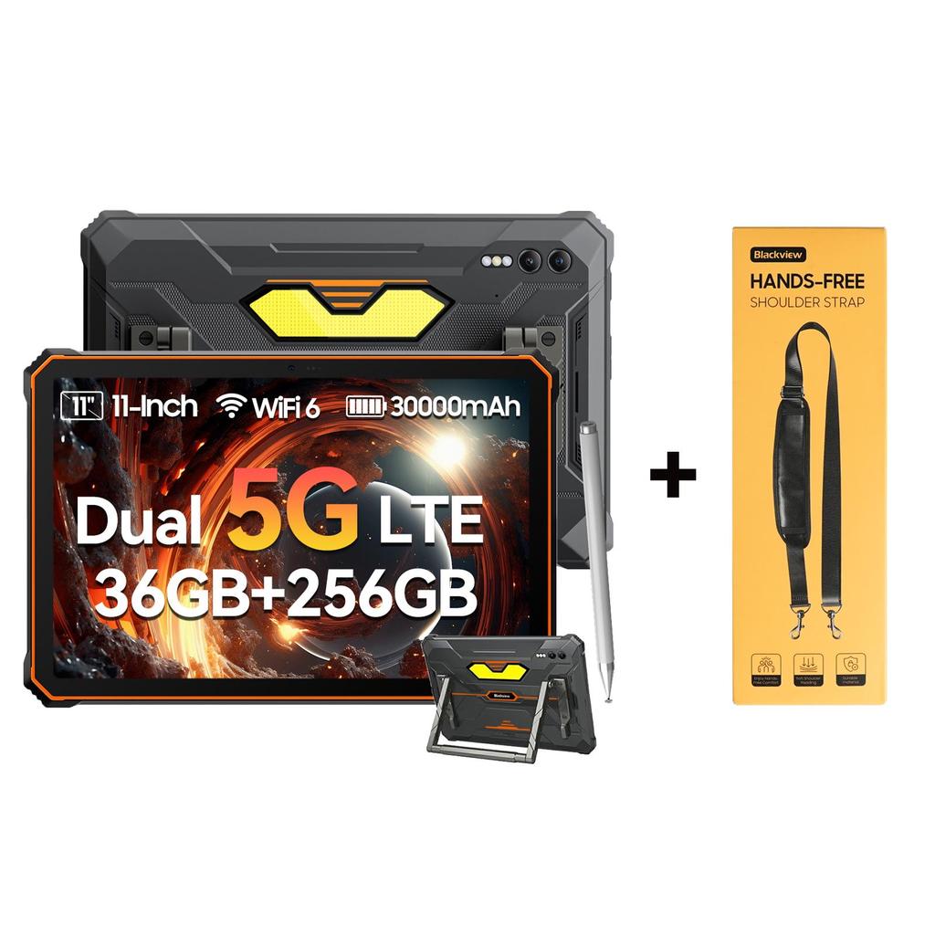 Blackview Active 10 Pro 5G Rugged Tablets Android 14 11 inch Display  12+24 GB RAM 256/512GB ROM Tablet PC 30000mAh