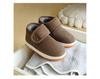 Sapatos de Algodão Antiderrapantes com Sola de Tendão de Vaca para Meninos no Inverno, Sola Espessa, Velcro, Pantufas Quentes para Interior/Exterior para Mulheres