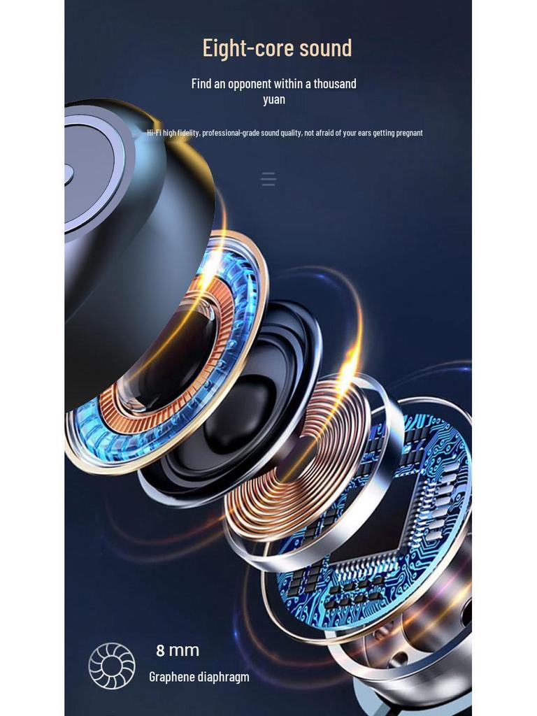 Mini Wireless Bluetooth 5.4 Dual Ear Earbuds for Sports - Compatible with Huawei, OPPO, Apple, Vivo