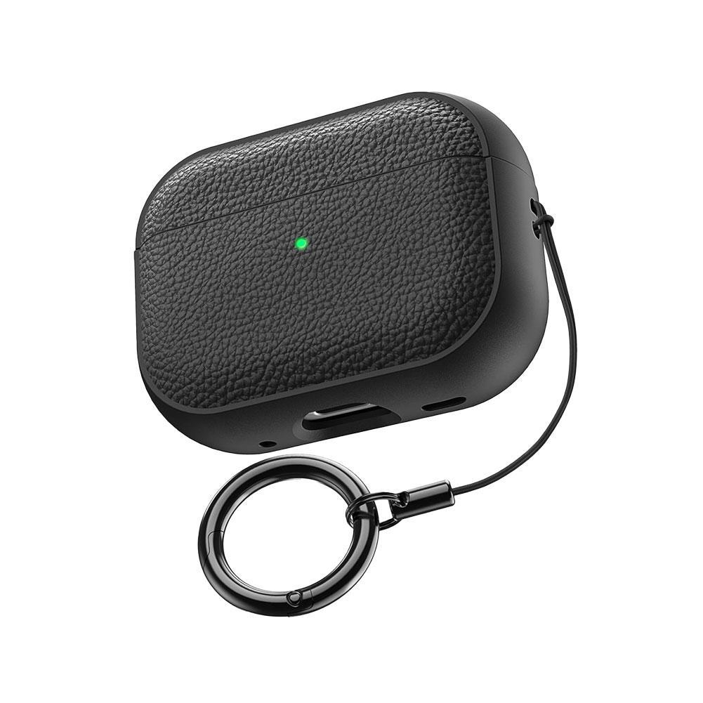 For AirPods Pro 3 Case Soft TPU Leather Design Protective Cover Headset Shell With Lanyard Anti-lost Headphone Bag