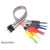 20CM Test Hook Clip Logic Analyzer Cable Gripper Probe Test Clamp Kit For Chips Pins Connecting Testing