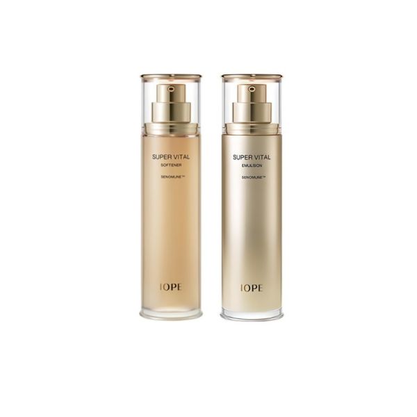 IOPE Super Vital Softener 150ml + Emulsion 150ml Set Anti-Aging Skincare Kit