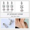 copper Charm Compatible With Bracelets Do It Yourself Jewellery Making Pink Zircon Authentic Red Blue Charm Bead Charms Ideal For Women Wedding Birthd