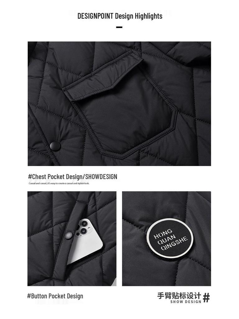 Live Broadcast Outdoor Sports Thick Warm Cotton Padded Jacket for Couples