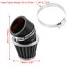 uxcell Universal 50mm Elbow Conical Motorcycle Air Filter Replacement Round Taper Silver Tone