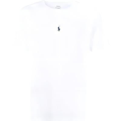 Polo Ss22 Effen Kleur Ronde Hals Korte Mouw T-shirt Heren Tops Wit 710839046-002