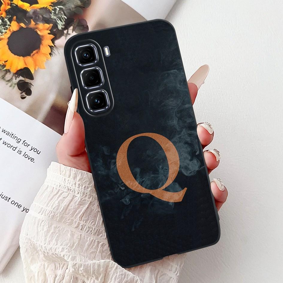 For Infinix Hot 50 Pro Plus Case X6880 X6881 X6882 Silicone Cover Fashion Flower Letters Soft Funda For Hot 50 Pro Hot50 4G Capa