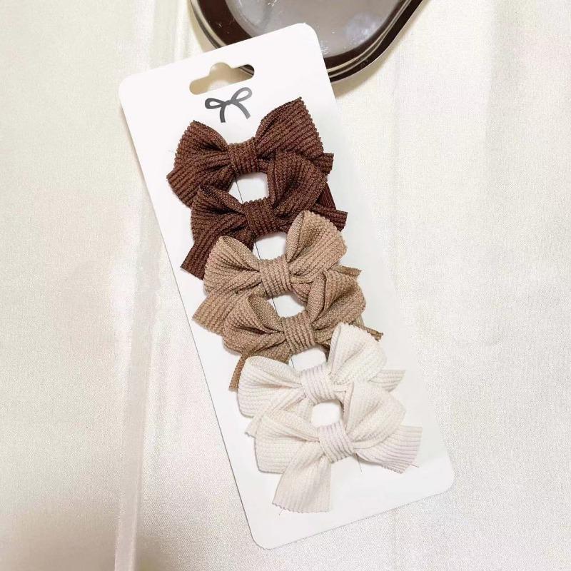 Mini Hair Bows Clip for Girl Fresh Solid Color Bowknot Hair Pins Sweet Child Boutique Handmade Hair Clips Accessories