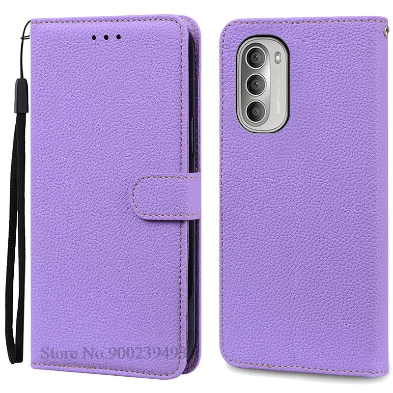 For Motorola G51 5G Deksel Lær Flip Lommebokdeksel For Moto G51 5G Deksel Mykt Silikondeksel For Motorola G51 5G Deksel Fundas