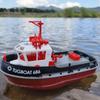 High-Power Dual-Motor Remote Control Tugboat with Extended Battery Life and Lights