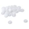 100pcs/bag 17mm White Plastic Nuts Bolts Covers 3 In1 Screw Cap Eccentric Wheel Decorative Cover Self-tapping Screws Caps