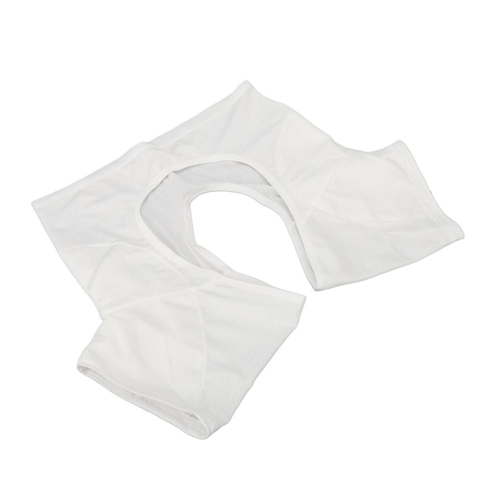 Underarm Sweat Vest Breathable Soft Quick Drying Armpit Sweat Pads Shirt for Women Girls Ladies White L
