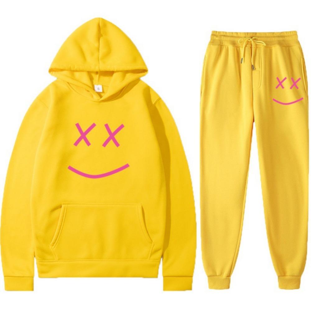 New Casual Lil Pee Singer Peripheral Commemorative Edition Simple Casual Hooded Sweatshirt Men's and Women's Set