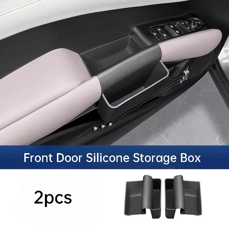 For BYD Atto 3 Yuan Plus ADAS Smart Driving Edition Car Door Handle Storage Box Leather Organizer Tray Interior Accessories