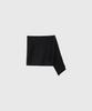 General Idea Pleated Knit Wrap Skirt [Black] / Gf2Let529