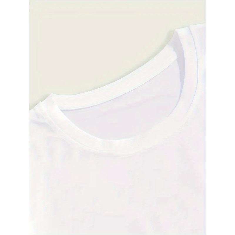 European sizes OK Graphic Print Men's Creative Top, Casual Short Sleeve Crew Neck T-shirt, Men's Clothing For Summer Outdoor