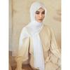 2Pcs Undercap Chiffon Hijab Scarf Set Thin Elastic Tube Head Cover Elegant Soft Cozy Breathable Sunscreen Bandana Combination