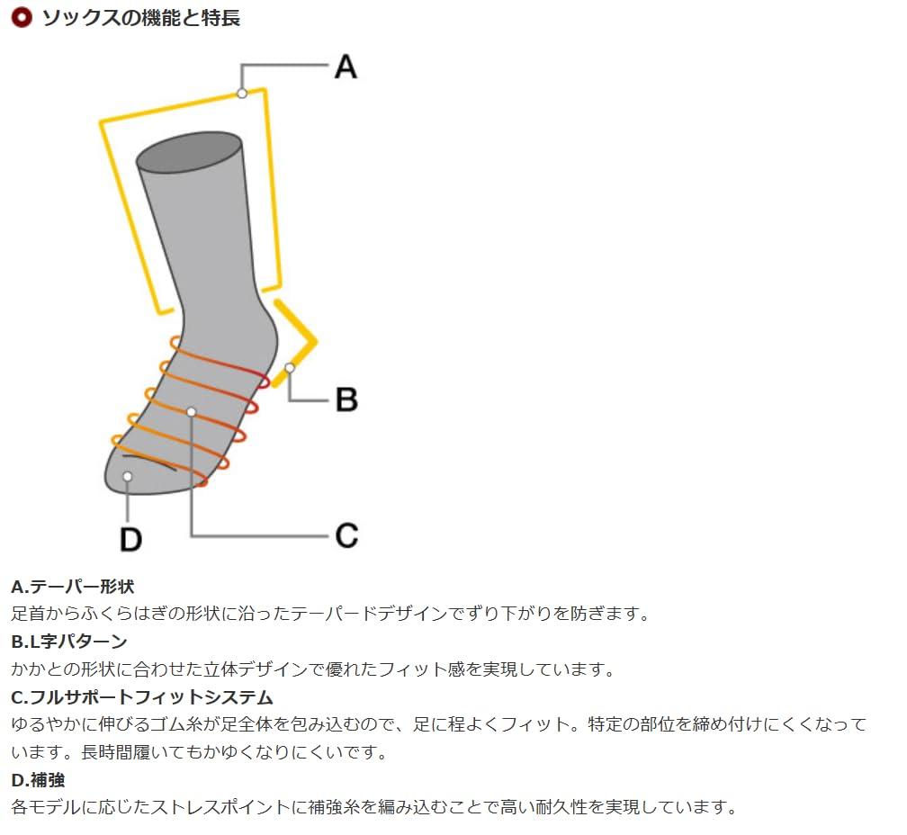 Montbell Merino Wool Trekking Size HCH 1118421 Socks, L,