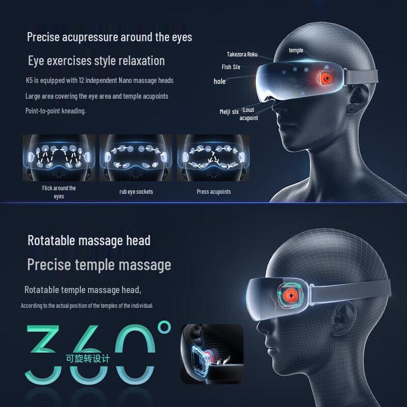 SKG K5 Bluetooth Heated Eye Massager
