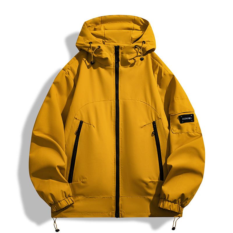 Spring and Autumn New Style Loose Workwear Windproof and Waterproof Jacket Hooded Mountaineering Jacket