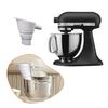 Yousheng Flour Funnel for KitchenAid Mixer Silicone Funnel Attachment for KitchenAid Artisan KSM150 5-Quart Stand Mixer Collapsible Mess-Free Baking