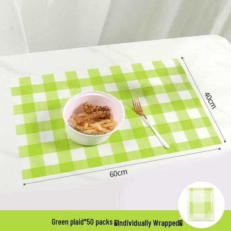 Disposable Paper Tablecloth and Placemat