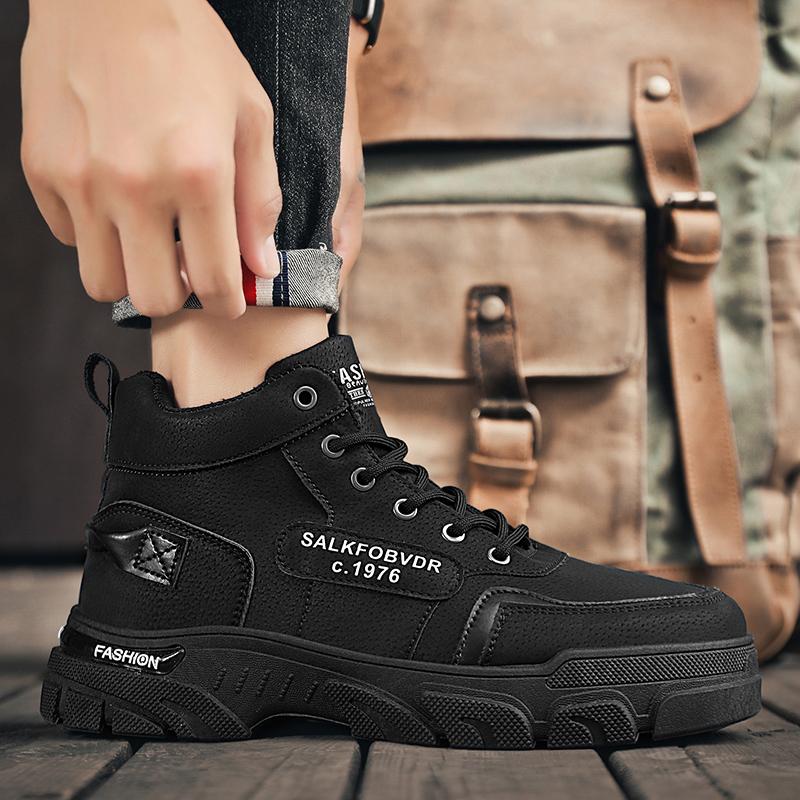 Fashion New high quality men work shoes leisure sports hiking boots outdoor sports comfortable non-slip wear-resistant men casual shoes