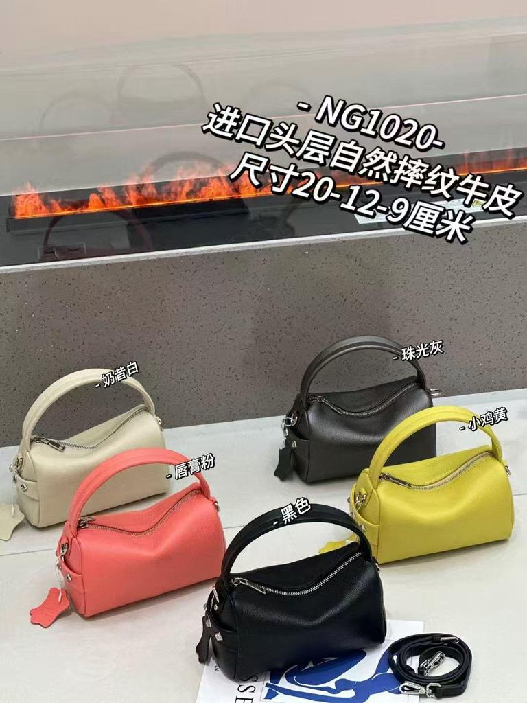 2025 Large Capacity Korean Style Soft Genuine Leather Cheese Handheld Underarm Bag - Light Luxury Casual Niche Design
