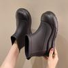 Trending 2025 Women's Short Waterproof Rubber Boots Adult Outdoor AntiSlip Thick Sole Fashionable Rain Shoes for Women