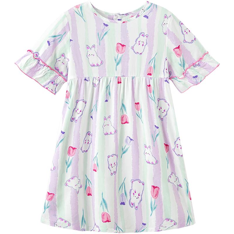 Girls' Sweet Summer Sleep & Home Dress