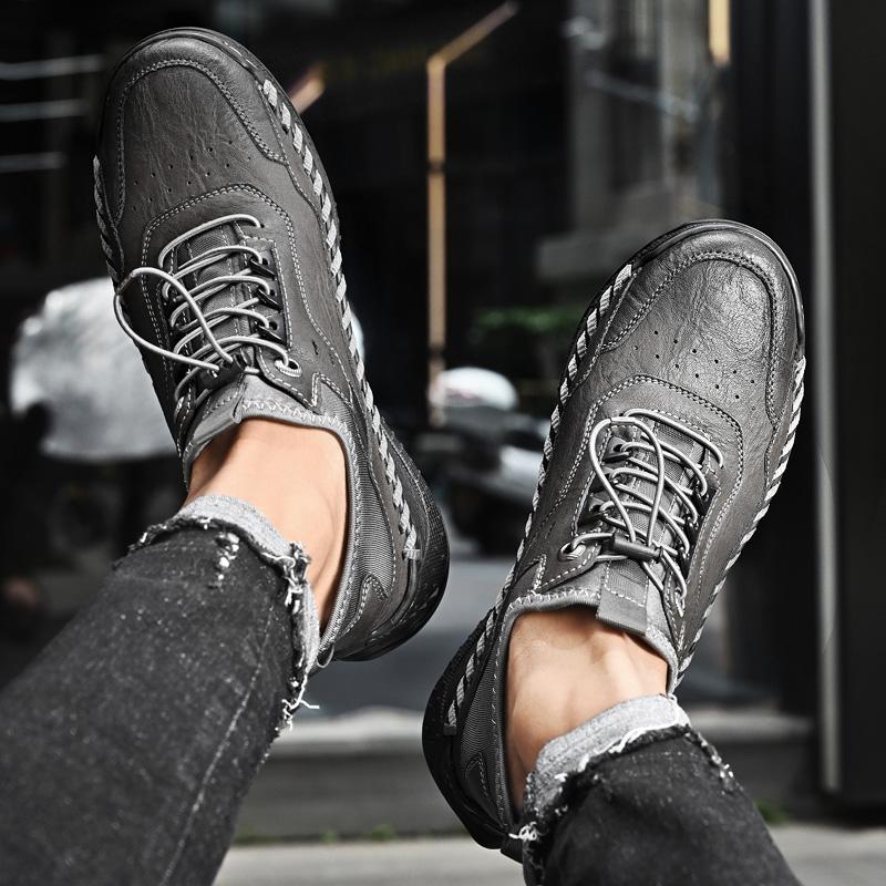 Fashion New Men Autumn Casual Shoes Fashion Sewing Platform Sports Anti Slip Outdoor Walking Thick Soled Comfortable Sneaker Zapatillas