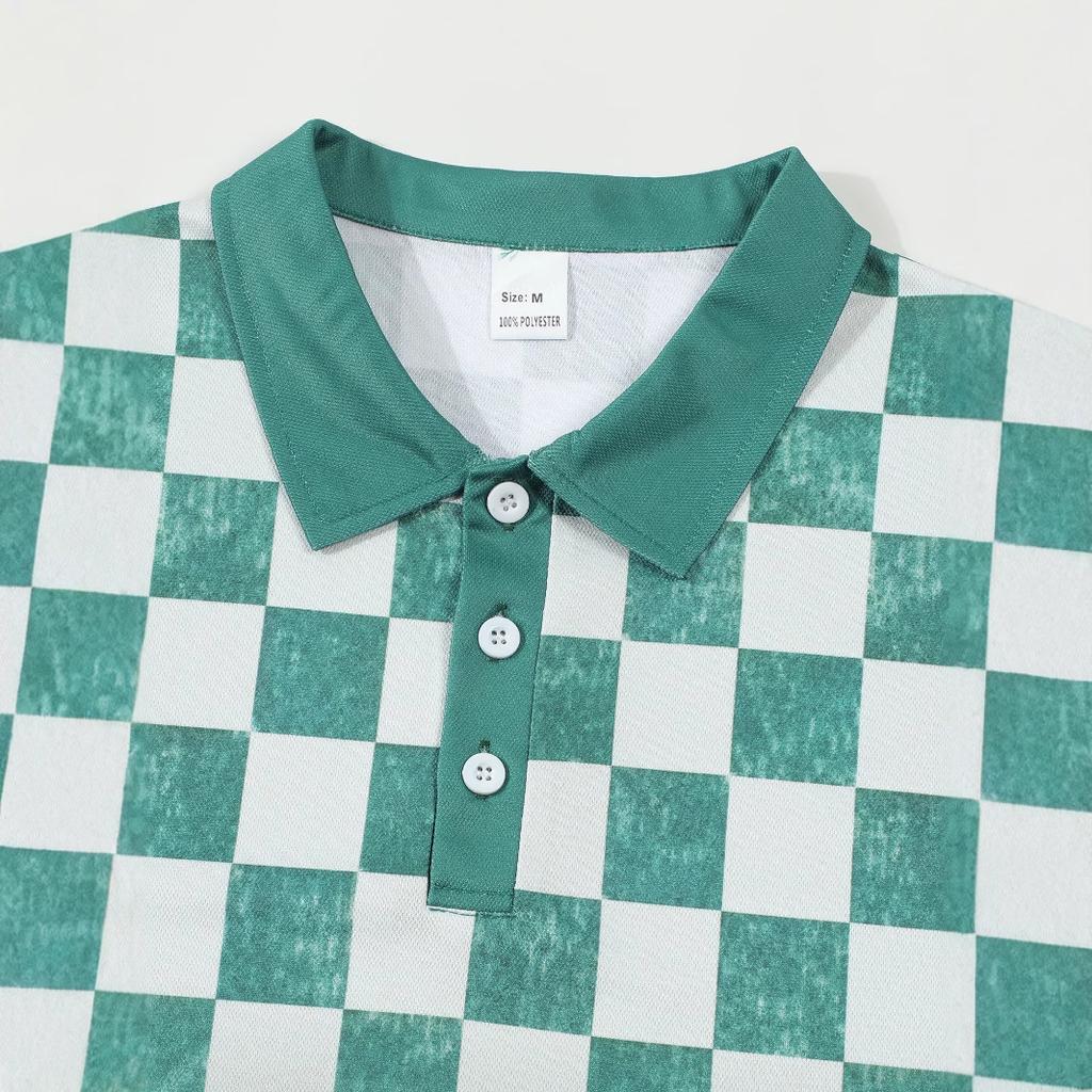 New Men's Fashionable Collared Slim-Fit T-Shirt Polo Shirt Short-Sleeved Men's Top