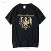T-shirt Alta Slesia vintage Lavata Casual Versatile Top Per l'Uso Quotidiano Morbido Unisex Elasticizzato Comodo streetwear