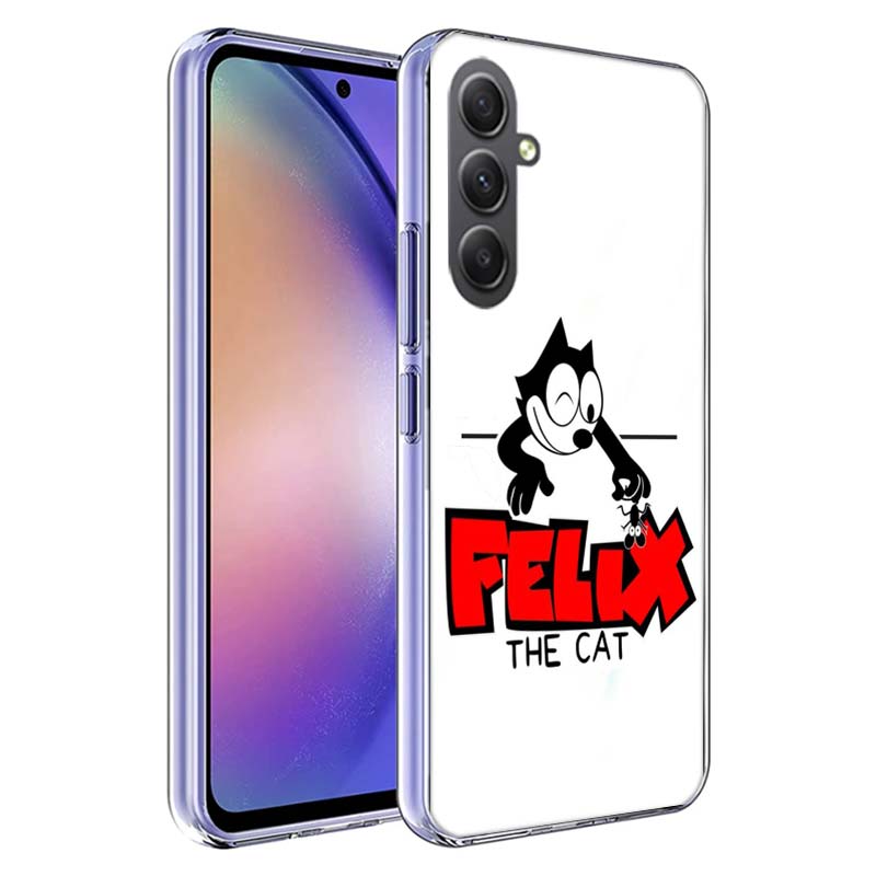 F-Felix die Katze Lustige Handyhülle für Samsung A17 A37 A57 A07 A16 A26 A36 A56 A06 A02S A12 A22 A32 A52S A04S A14 A24 A34 A54 A03