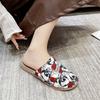 New linen slippers breathable sweat-absorbing indoor home shoes lightweight silent four-season cool slippers