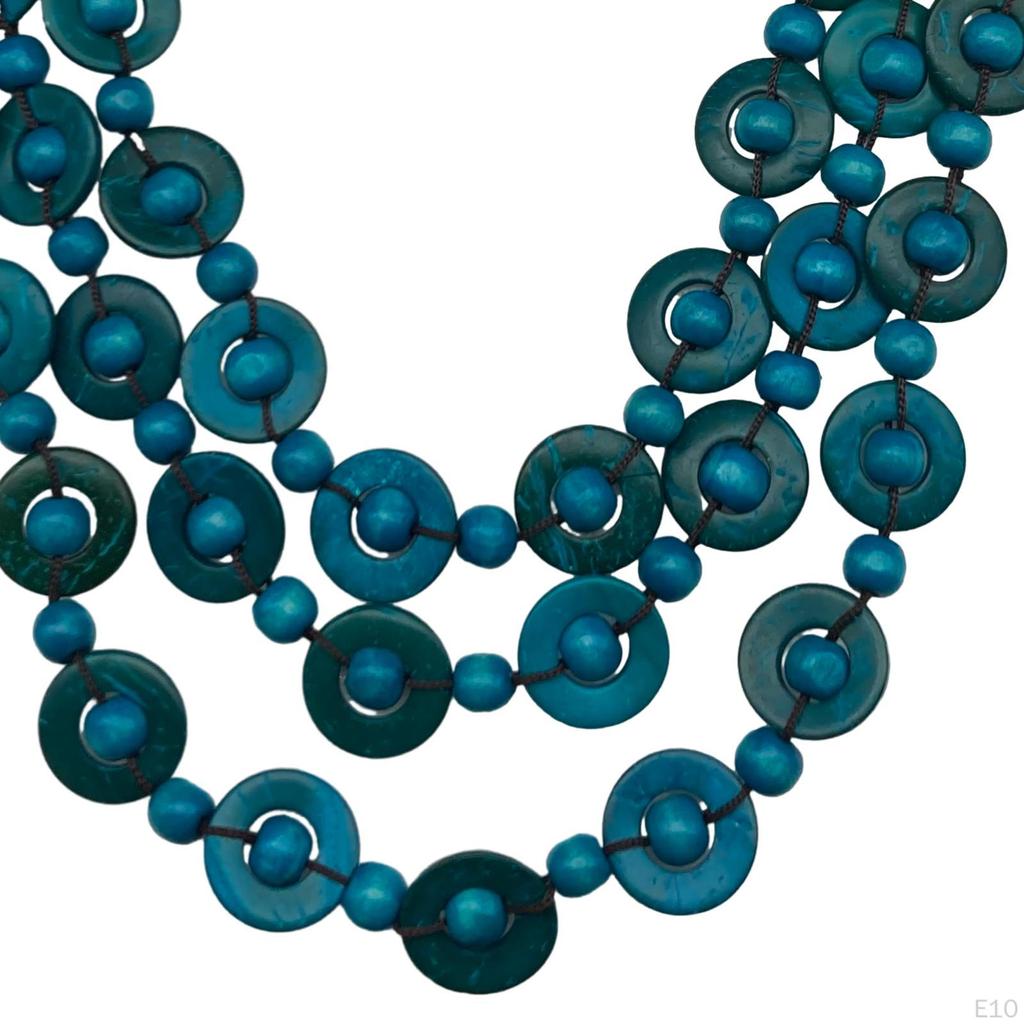 Bohemian Necklace Fashion Wooden Beaded for Women Party Birthday