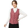 Women's Padded and Thickened Comfortable Home Warm Winter Short Section Pockets Slim Patch Pockets Vest Girlfriends' Wear Fashionable and Warm